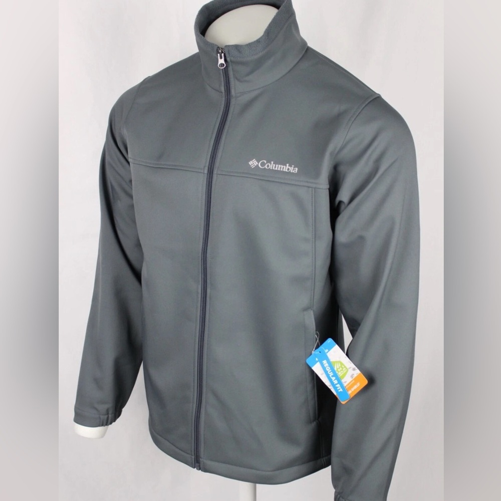 NEW Columbia Men's Softshell Jacket Full Zip Bowen Lake II XM2159 053 Gray S
